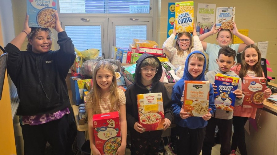 local-middle-school-collects-over-1,600-cereal-boxes-for-salvation-army-food-pantry