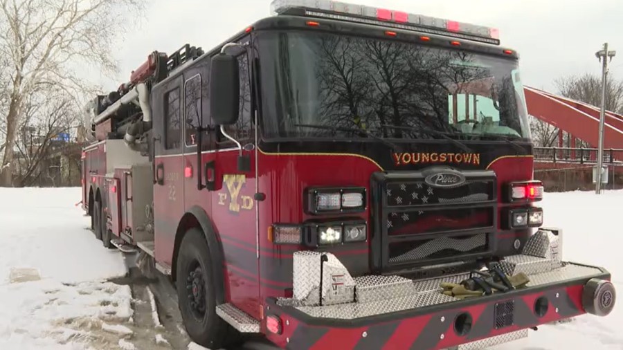 youngstown-fire-department-rolls-out-new-ladder-truck
