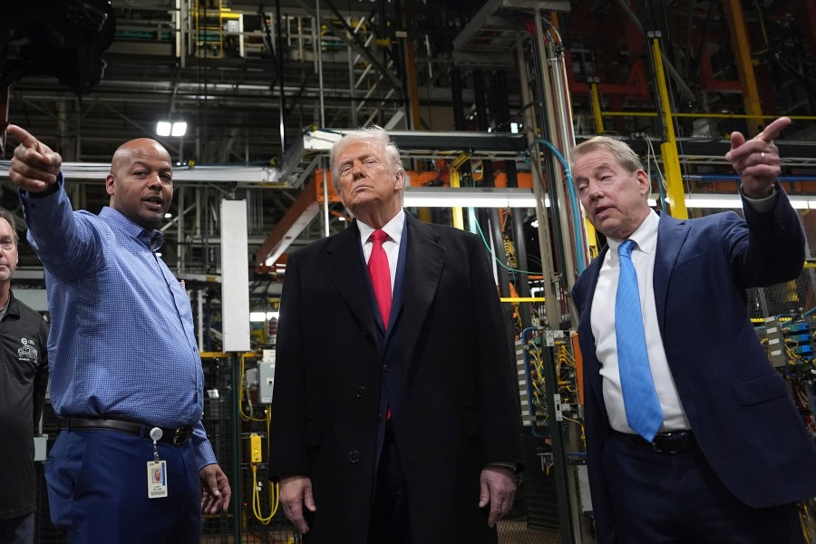 trump-visits-ford-plant-and-defends-his-tariffs,-hoping-to-counter-jitters-about-the-economy