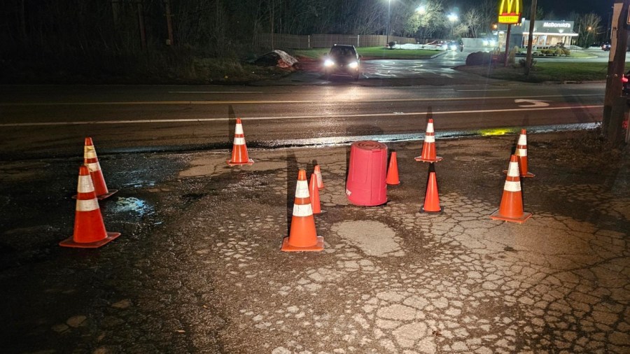 weathersfield-sinkhole-possibly-enters-sewer-line