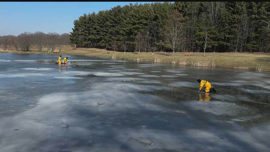 local-fire-department-practicing-ice-rescues