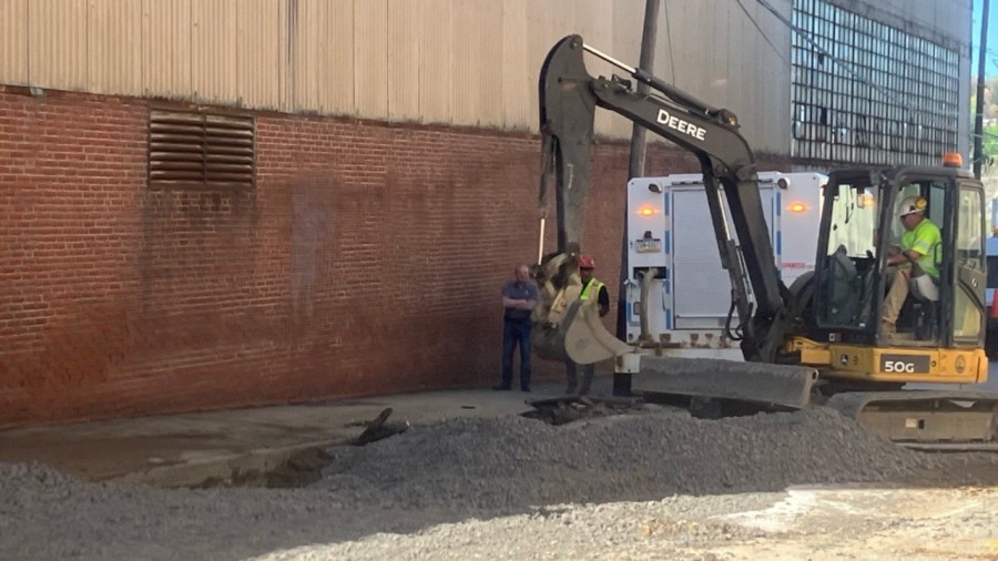 crews-making-repairs-after-sinkhole-opens-up-in-sharon