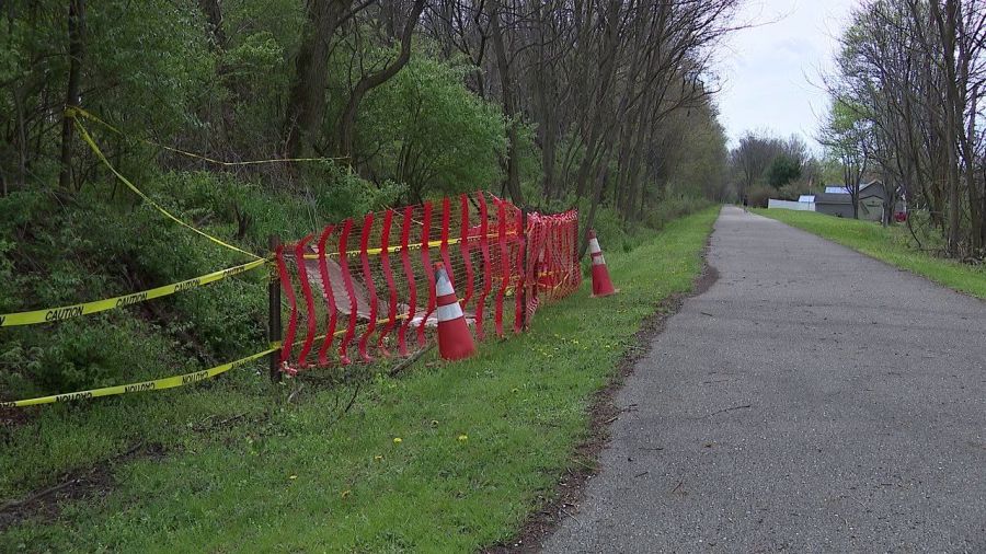 portion-of-bike-trail-closed-for-sinking-ground