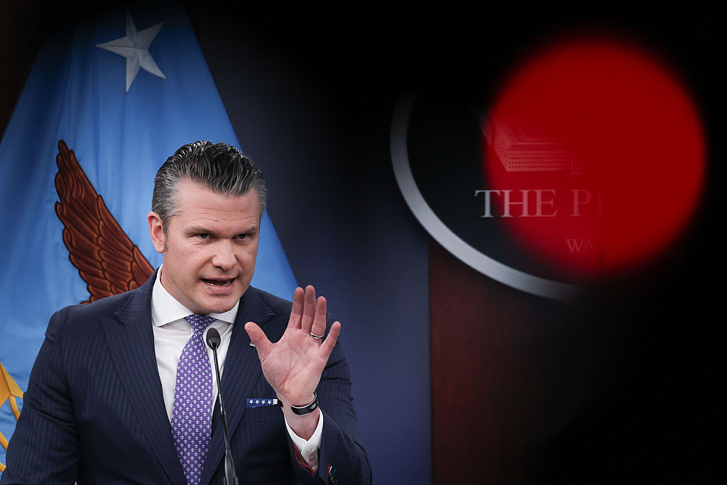 Pete Hegseth And Dan Caine Hold Pentagon Press Briefing On Operation Epic Fury