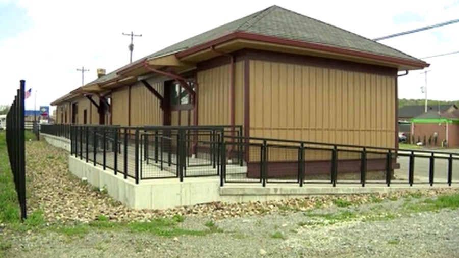 former-train-depot-renovated-to-become-brewery-and-distillery,-restaurant