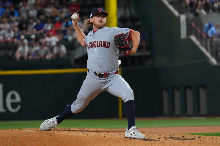 bibee-gets-first-win,-guardians-beat-rangers-6-0