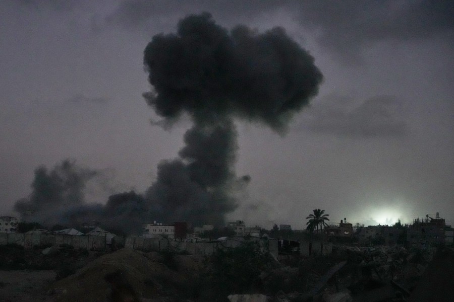 israel’s-latest-strikes-kill-a-dozen-people-in-gaza,-including-police-officers