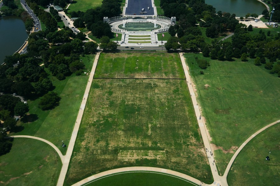trump-blames-vandals-for-damaged-grass-in-the-spot-where-he-held-his-big-july-4-celebration