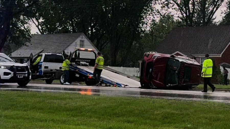 one-sent-to-hospital-after-crash-flips-car-on-south-avenue