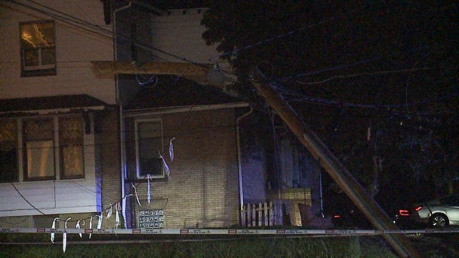 crash-damages-utility-pole,-causes-outage-downtown